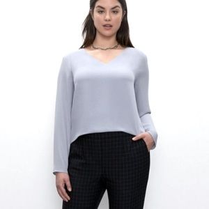 Aritzia Murphy Long Sleeve Light Blue (XXS)